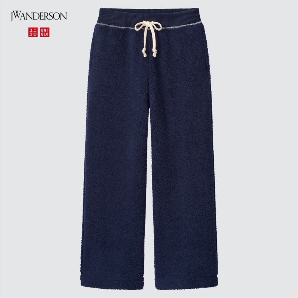 NWOT Uniqlo x JW Anderson Navy Fleece Pants